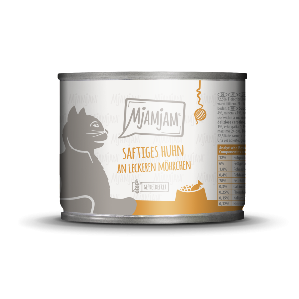 Mjamjam - Saftiges Huhn an leckeren Möhrchen