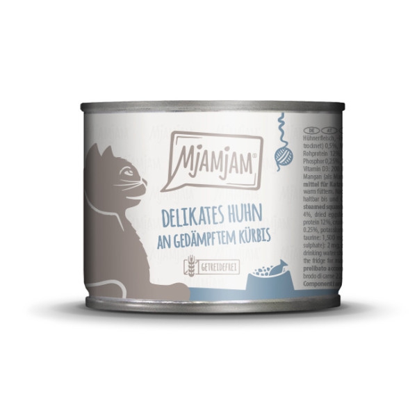 Mjamjam - Delikates Huhn an gedämpftem Kürbis