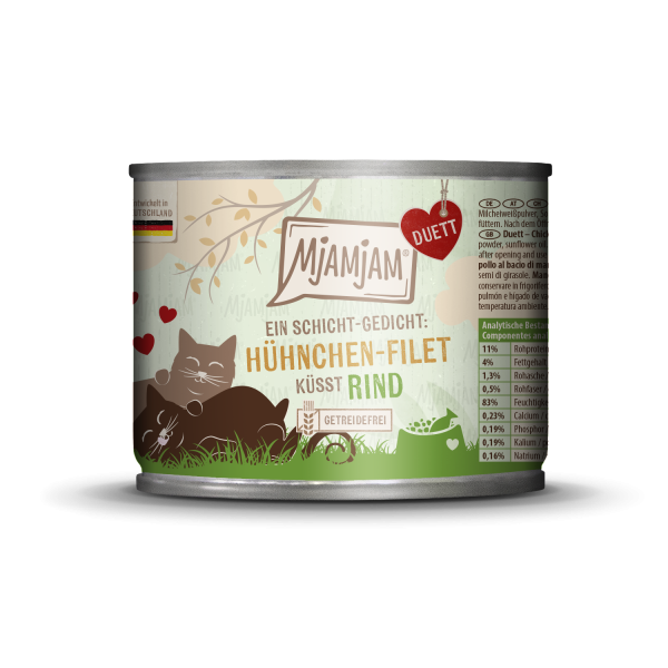 Mjamjam - DUETT - Hühnchen-Filet küsst Rind