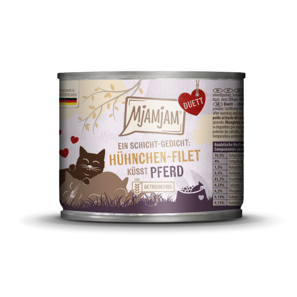 Mjamjam - DUETT - Hühnchen-Filet küsst Pferd