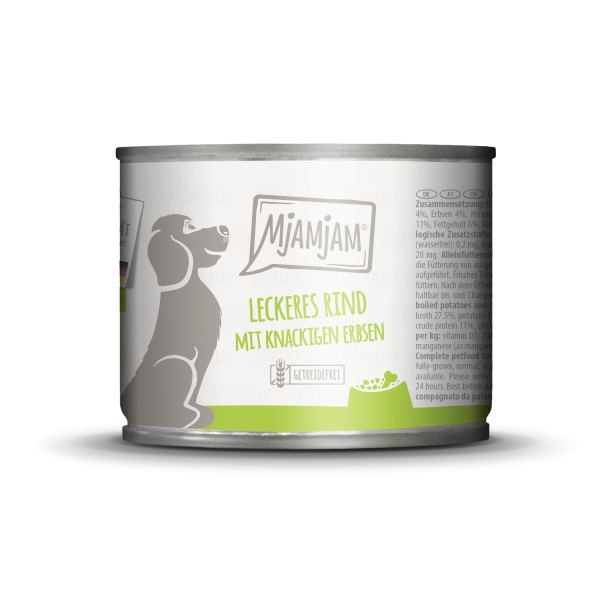 Mjamjam - Leckeres Rind mit knackigen Erbsen